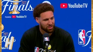 Klay Thompson Full Interview  Game 3 Preview  2022 NBA Finals Media Availability [upl. by Aicenaj851]