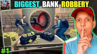 Biggest Bank Robbery 😱  Grand Hustle  Gangster City Gameplay [upl. by Llertnov]