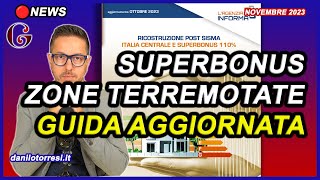 Edifici zone Terremotate ultime notizie  SUPERBONUS 110 e CESSIONE DEL CREDITO Guida aggiornata [upl. by Shaffer]