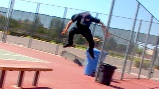 BACK SMITH GRIND BACKSIDE DOUBLE KICKFLIP OUT Tyler Gould  quotDesertedquot [upl. by Radnaxela451]