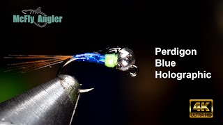 Perdigon Fly Blue Holographic  McFly Angler Nymph Fly Tying Sessions [upl. by Albion]