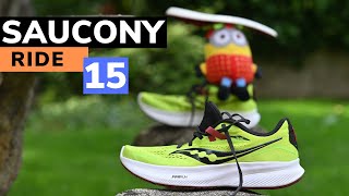 Saucony Ride 15  una scarpa  VELOCE SNELLA e  MORBIDA del modello precedente [upl. by Oiratno]