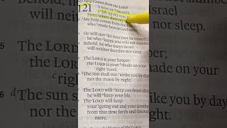 Psalm 121  Daily Bible Reading shorts bible [upl. by Marleen863]