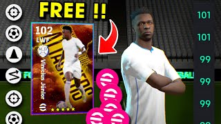 5000 eFootball Points Vinicius Junior Best Training Guide 🤩🔥  eFootball 2025 Mobile [upl. by Sharleen164]