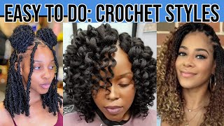 EASY TO DO CROCHET BRAID HAIRSTYLES [upl. by Libre940]