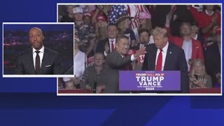 Virginia senate candidate joins Trump onstage at Salem Va rally Harris campaigns in Georgia Nort [upl. by Cacka]