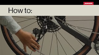 SRAM Road  How to Install a Rear Wheel with Cage Lock [upl. by Edyaj]