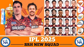 IPL 2025 Sunrisers Hyderabad New Squad  Hyderabad Team Squad 2025  SRH 2025 Squad  SRH Team 2025 [upl. by Yssis]