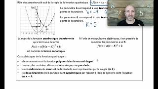 Secondaire 4 SN  La fonction quadratique [upl. by Hsilgne466]