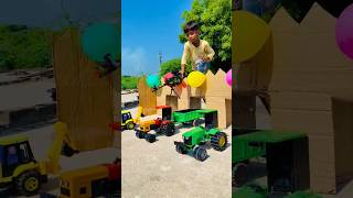 tractor malik ko gussa aaya tractor balloon bridge crossing minitractor automobile ytshorts [upl. by Arta]