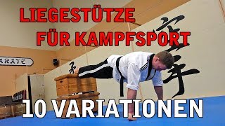 LIEGESTÜTZE FÜR KAMPFSPORTLER  KAMPFSPORT TUTORIAL [upl. by Prouty926]