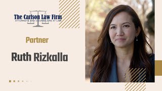 Meet the Lawyer  Ruth Rizkalla  The Carlson Law Firm Mass Torts  California [upl. by Sirah960]