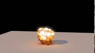 Slow motion explosion simulate in Houdini rendered in Clarisse ifx [upl. by Einhorn964]