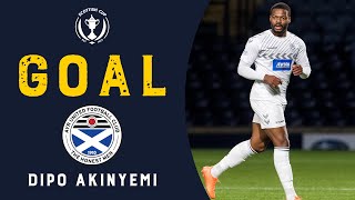 GOAL  Dipo Akinyemi  Falkirk v Ayr United  Scottish Cup QuarterFinal 202223 [upl. by Kela215]