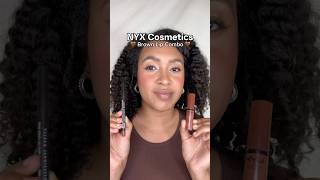 NYX Cosmetics Fall Brown Lip Combo 🤎 Definitely a must try nyxcosmetics lipcombo makeup shorts [upl. by Hoopes]