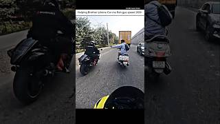 Helping Brother save Her money shortsmotorcyclevehiclemotovlog [upl. by Narba]