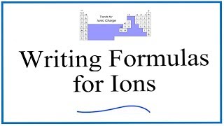 Writing Formulas for Ions [upl. by Nilyac]