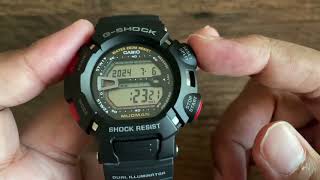 G Shock G9000 Mudman Time Setting Tutorial StepbyStep Guide with UTC Date and Seconds Reset [upl. by Reteip799]