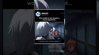 She messed with the strongest person☠️  animemoments anime shorts [upl. by Enelcaj]