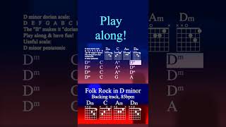 Folk Rock in D minor backing track Practice play along improvise have fun [upl. by Persian475]