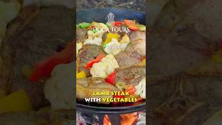 Central Asia Cuisine Lamb steak with a flavorful twist ǀ shorts lambsteak streetfood [upl. by Baudoin]