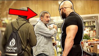 RUSSIAN GANGSTER CUTS PEOPLE IN LINE THEN PAYS FOR THEIR FOOD PART 2 [upl. by Theo897]