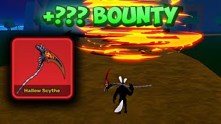 I Bounty Hunted With Hallow Scythe And This Happened Blox Fruits [upl. by Snilloc550]