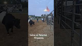 Isle of wight county fair vs TaterTot got the win isleofwight minibullrider bullriding cowboys [upl. by Ytirahc]