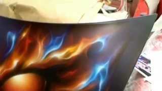 FLAME ON 1  Airbrush  Custom paint True Fire or Realistic Flames [upl. by Rehpotsirh219]