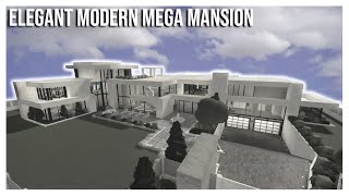 ROBLOX  Bloxburg 18mil Elegant Modern Mega Mansion Speedbuild  Part 13  Ellvoi [upl. by Demetris659]