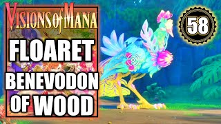 Visions of Mana  Floaret Benevodon of Wood Boss Fight  Walkthrough Part 58 [upl. by Adieno]