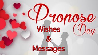 Propose Day Wishes amp Message  8th February Valentine’s Week  Proposal lines on Propose day [upl. by Bradeord130]