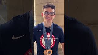 Stephen Nedoroscik wins Olympic bronze and goes viral Shorts [upl. by Nadab]