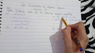 Factorization of algebraic expression  Exercise 7B Question 2  Class 7 [upl. by Odlauso]