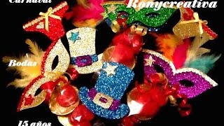 COMO HACER DISTINTIVOS PARA FIESTA DE CARNAVAL [upl. by Ettener]