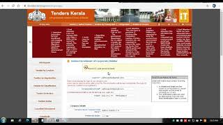 E TENDER REGISTRATION BIDDER ENROLLMENT Kerala ETender [upl. by Lohrman]