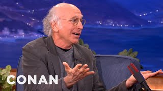 Larry David Explains His Parking Lot Meltdown  CONAN on TBS [upl. by Nnairak]