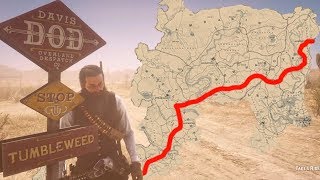 Walking the entire map in Red Dead Redemption 2 Time Lapse [upl. by Anedal]