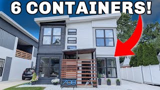 Inside a MASSIVE 6 unit Shipping Container Home Near Detroit Michigan [upl. by Toddie]