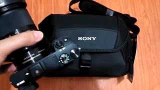 Sony LCS U21 shouldersling bag unboxing and overview [upl. by Queenie784]