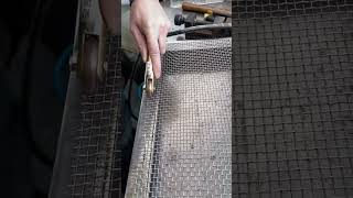 The process of welding stainless steel wire mesh goodtools shorts [upl. by Ursuline2]