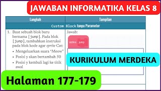 Kunci Jawaban Informatika Kelas 8 Halaman 177 178 179 Kurikulum Merdeka Aktivitas APK802 [upl. by Andri148]