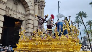 Exaltación Las Viñas entrada en Santo Domingo por lluvia Viernes Santo Jerez 2024 [upl. by Ravid]