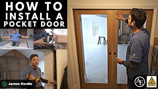 How to Install a Pocket Door [upl. by Ahsiekel]