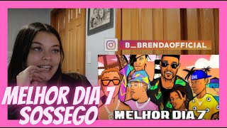 REACT Melhor Dia 7  Sossego Marcos Baroni Teto Wiu Edi Rock Alee Brandão  Brenda Baptista [upl. by Yrahcaz289]