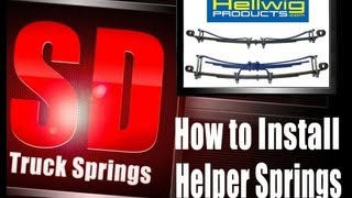 Hellwig Helper Springs Installation How To Install Add A Leaf Helper Springs Tutorials  Reviews [upl. by Asseralc]