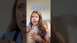 Chest pain in the outpatient setting shorts nursepractitioner emergency [upl. by Eleahcim571]