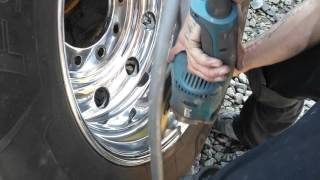 DIY how to Polish aluminum wheel Tony Metal Art [upl. by Airotahs]