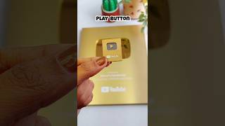 Worlds Smallest Play Button Golden diy bestoutofwaste youtube craft [upl. by Nomelc763]