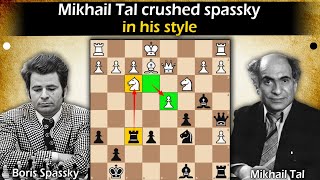 Mikhail Tal crushed spassky in his style  Spassky vs Tal 1973 [upl. by Czarra718]